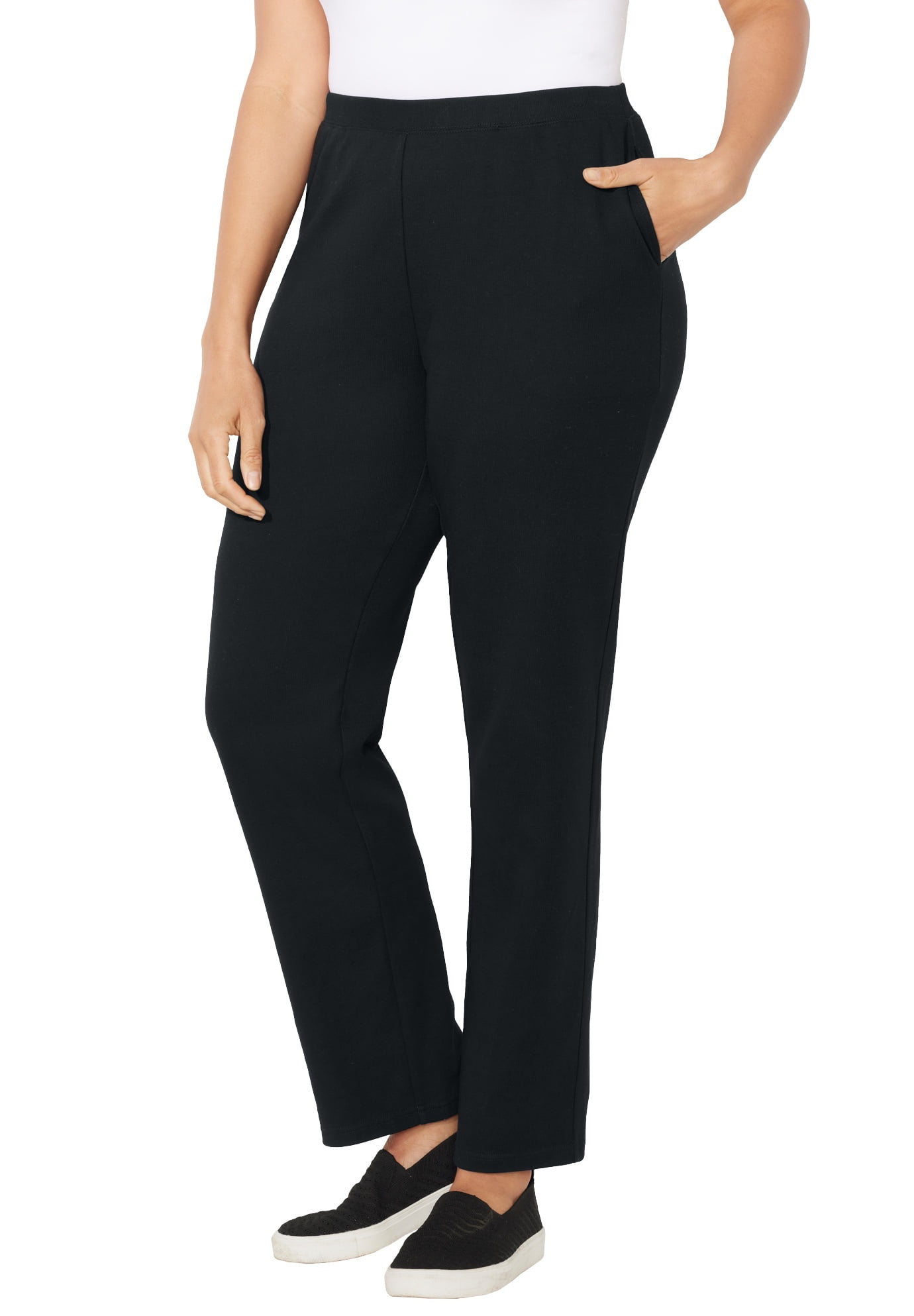 Catherines Women's Plus Size Soft-Touch Knit Pants - Walmart.com