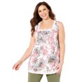 thumbnail image 1 of Catherines Women's Plus Size Square-Neck Lace Trim Tank, 1 of 2