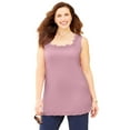 thumbnail image 1 of Catherines Women's Plus Size Square-Neck Lace Trim Tank, 1 of 2