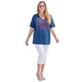 thumbnail image 1 of Catherines Women's Plus Size Stars & Shine Tee, 1 of 6