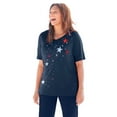 thumbnail image 1 of Catherines Women's Plus Size Stars & Shine Tee, 1 of 6