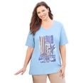 thumbnail image 1 of Catherines Women's Plus Size Stars & Shine Tee, 1 of 6