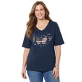thumbnail image 1 of Catherines Women's Plus Size Stars & Shine Tee, 1 of 6