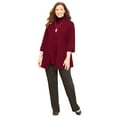 thumbnail image 1 of Catherines Women's Plus Size Suprema 3/4-Sleeve Cardigan, 1 of 3