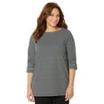 thumbnail image 1 of Catherines Women's Plus Size Suprema Boatneck Tunic Top, 1 of 4