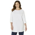 thumbnail image 1 of Catherines Women's Plus Size Suprema Boatneck Tunic Top, 1 of 4