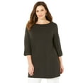 thumbnail image 1 of Catherines Women's Plus Size Suprema Boatneck Tunic Top, 1 of 4