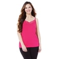 thumbnail image 1 of Catherines Women's Plus Size Suprema Cami With Lace, 1 of 4