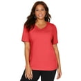 thumbnail image 1 of Catherines Women's Plus Size Suprema Crochet V-Neck Tee, 1 of 3