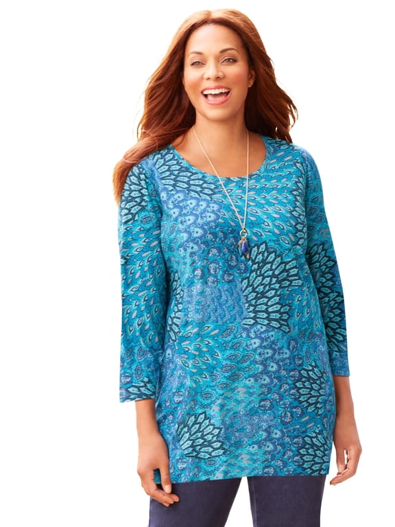 Women's Plus Size Suprema Feather Together Tee