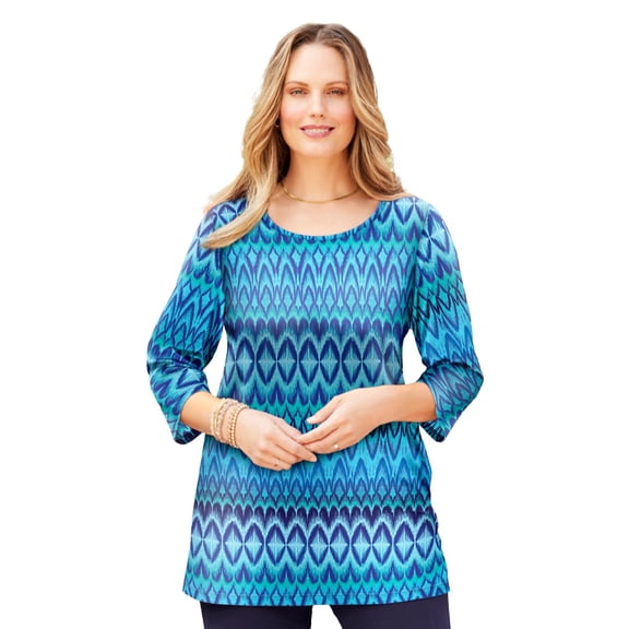 Catherines Women's Plus Size Suprema Feather Together Tee