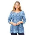 thumbnail image 1 of Catherines Women's Plus Size Suprema Feather Together Tee, 1 of 4