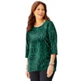 thumbnail image 1 of Catherines Women's Plus Size Suprema Feather Together Tee, 1 of 6