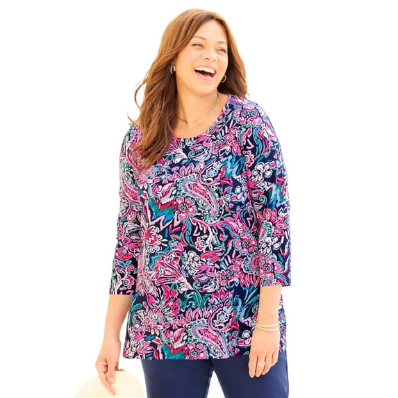 Catherines Women's Plus Size Suprema Feather Together Tee