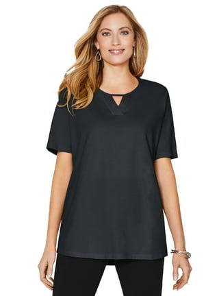 Catherines Plus Size Tshirts in Plus Size Tops Black Walmart