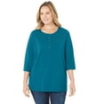 thumbnail image 1 of Catherines Women's Plus Size Suprema Snap-Placket Tee, 1 of 5