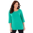 thumbnail image 1 of Catherines Women's Plus Size Suprema Studio Double-Ring Tee, 1 of 4