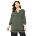 thumbnail image 1 of Catherines Women's Plus Size Suprema Studio Lattice Trim Tunic, 1 of 3
