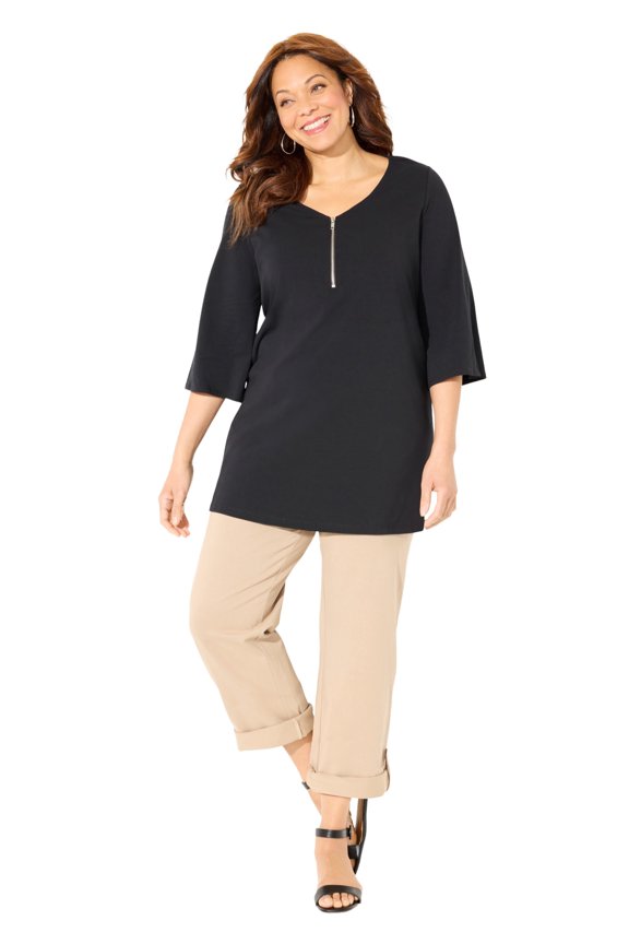Women's Plus Size Suprema Studio Roll Tab Pant