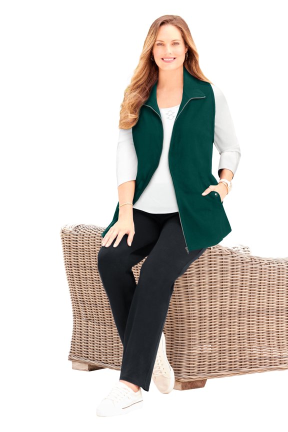 Women's Plus Size Suprema Studio Zip Front Vest