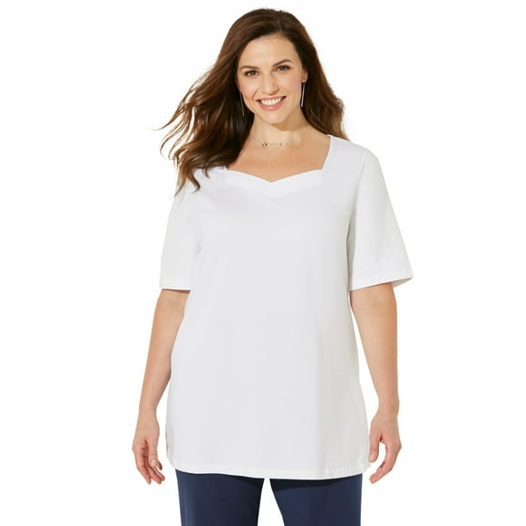 Catherines Women's Plus Size Suprema Sweetheart Tee