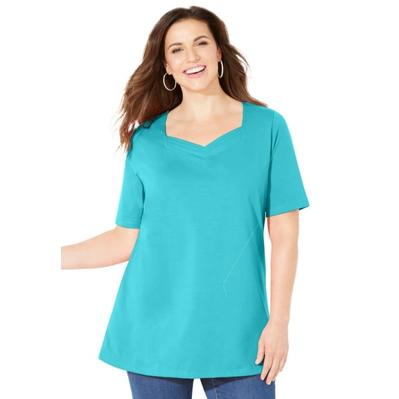 Catherines Women's Plus Size Suprema Sweetheart Tee