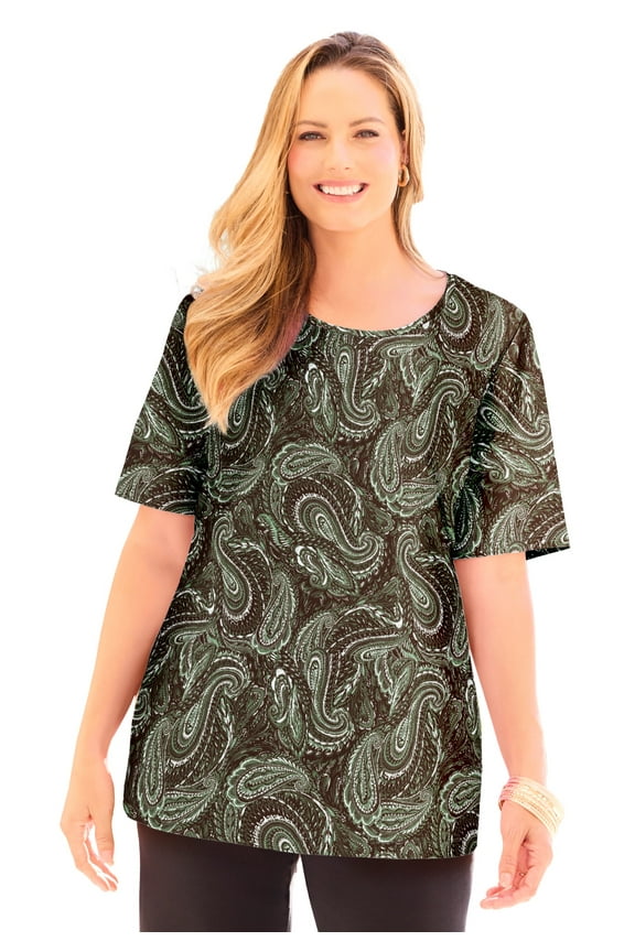 Women's Plus Size Suprema Ultra-Soft Scoopneck Tee