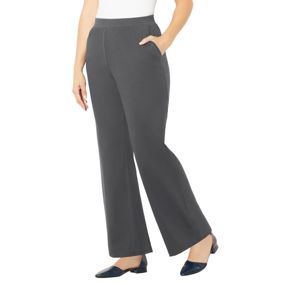 Catherines Women's Plus Size Suprema Wide Leg Pant