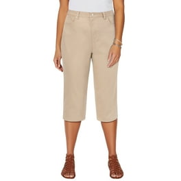 Khaki capris walmart best sale