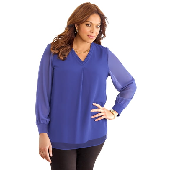Catherines Women's Plus Size The Graceful Muse Blouse