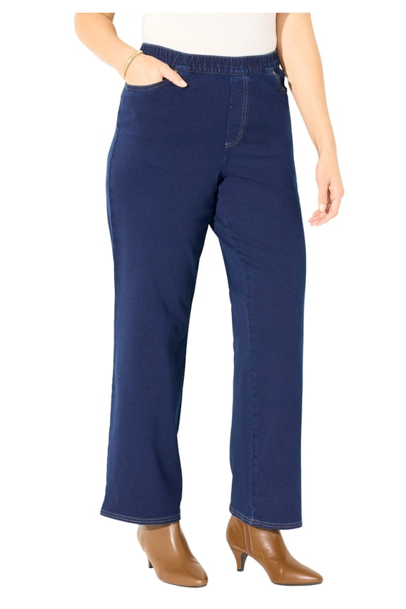 Women's Plus Size The Wide Leg Knit Jean