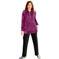 thumbnail image 1 of Catherines Women's Plus Size Ultimate Plush Half-Zip Pullover, 1 of 3