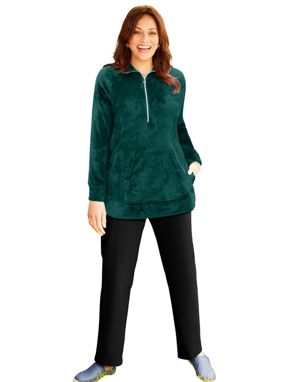 Women's Plus Size Ultimate Plush Half-Zip Pullover