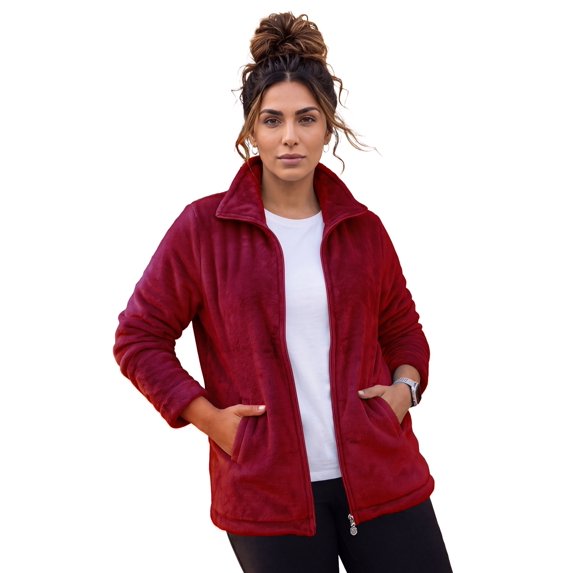 Catherines Women's Plus Size Ultimate Plush Jacket
