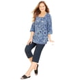thumbnail image 1 of Catherines Women's Plus Size Ultra-Soft Square-Neck Tee, 1 of 2
