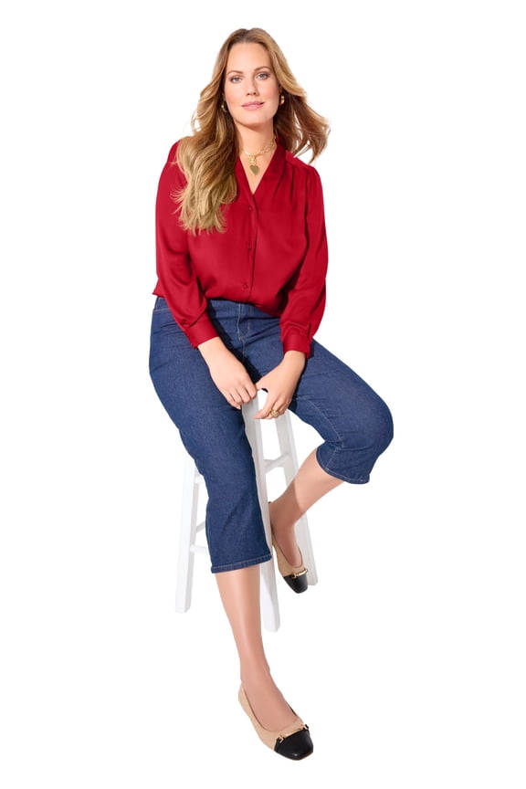 Women's Plus Size Lily V-Neck Blouse