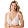 thumbnail image 1 of Catherines Women's Plus Size Wireless Front-Close Cotton Comfort Bra, 1 of 5