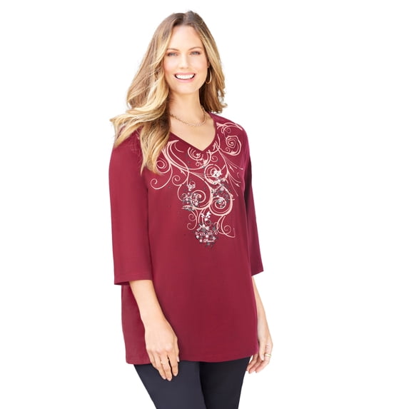Catherines Women's Plus Size Wit & Whimsy Holiday & Christmas Tees