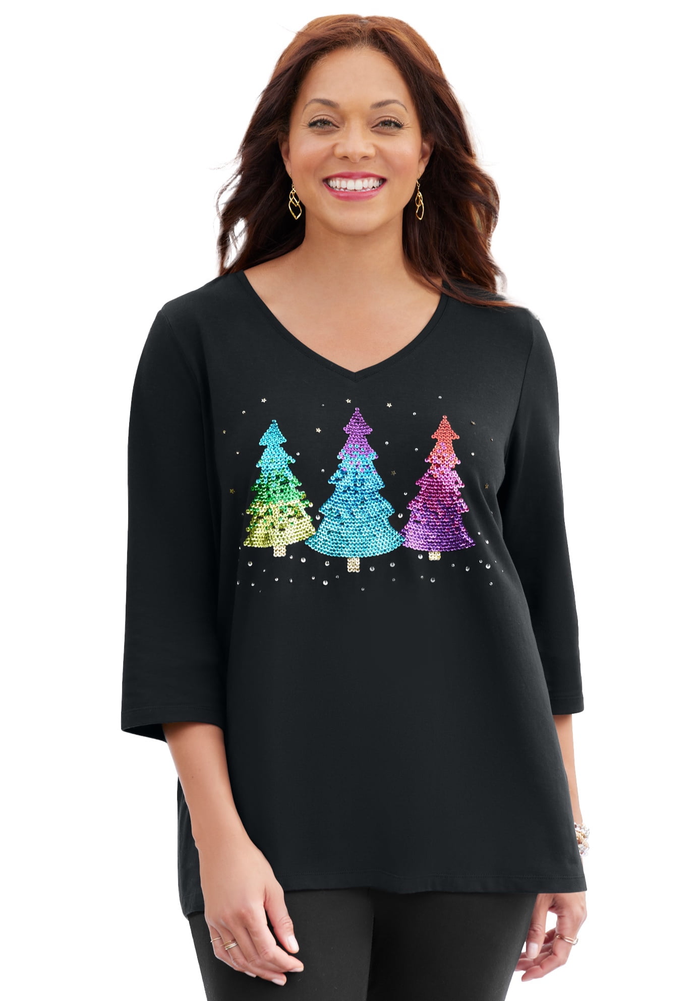 Catherines Women's Plus Size Wit & Whimsy Tees - Walmart.com