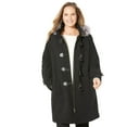 thumbnail image 1 of Catherines Women's Plus Size Wool Blend Toggle Peacoat, 1 of 4