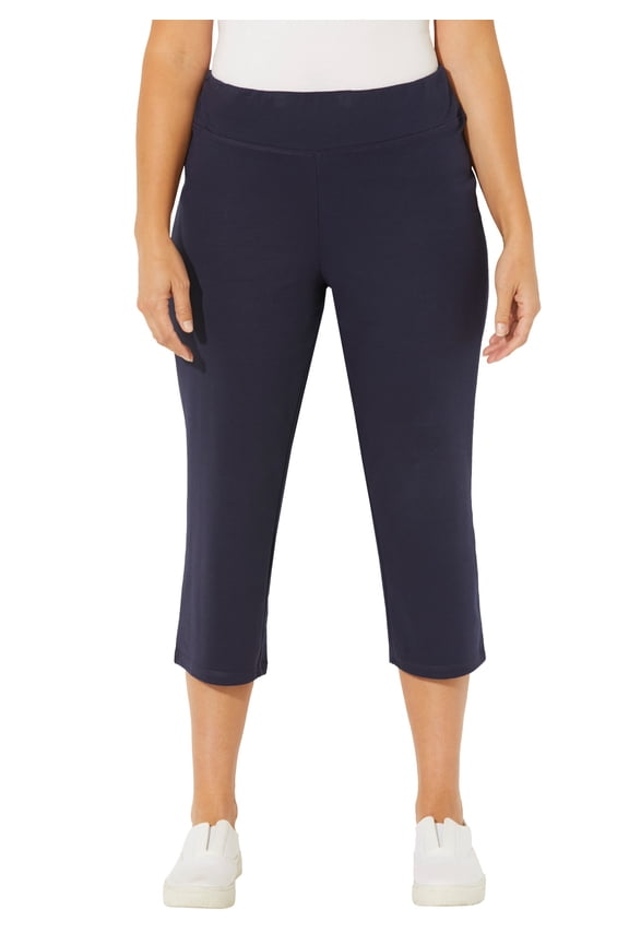 Women's Plus Size Smooth Fit Capri