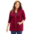 thumbnail image 1 of Catherines Women's Plus Size Zip-Front Cable Jacket, 1 of 3