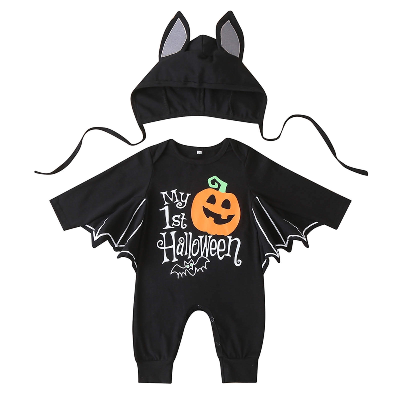 Cathery Baby Bat Costume My First Halloween Outfit Pumpkin Newborn Baby