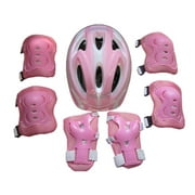 Cathery Boy Girls 7PCS Skating Bike Protective Gear Safety Helmet Knee Elbow Pad Set