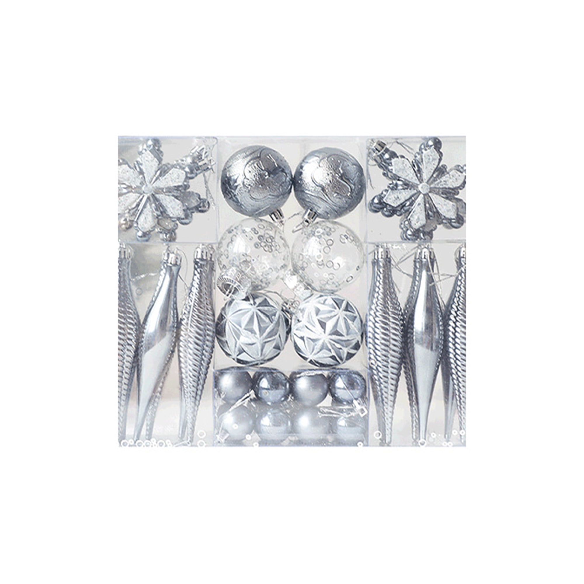 Cathery Christmas Tree Ornament Set Shatterproof Christmas Ball