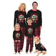 Cathery Family Matching Christmas Pajamas Set Holiday Santa Claus Sleepwear Jammies Xmas PJS Set for Couples Kids Baby Pet