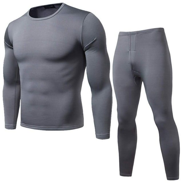 Cathery Mens Compression Winter Base Layer Thermal Shirt Pants Set