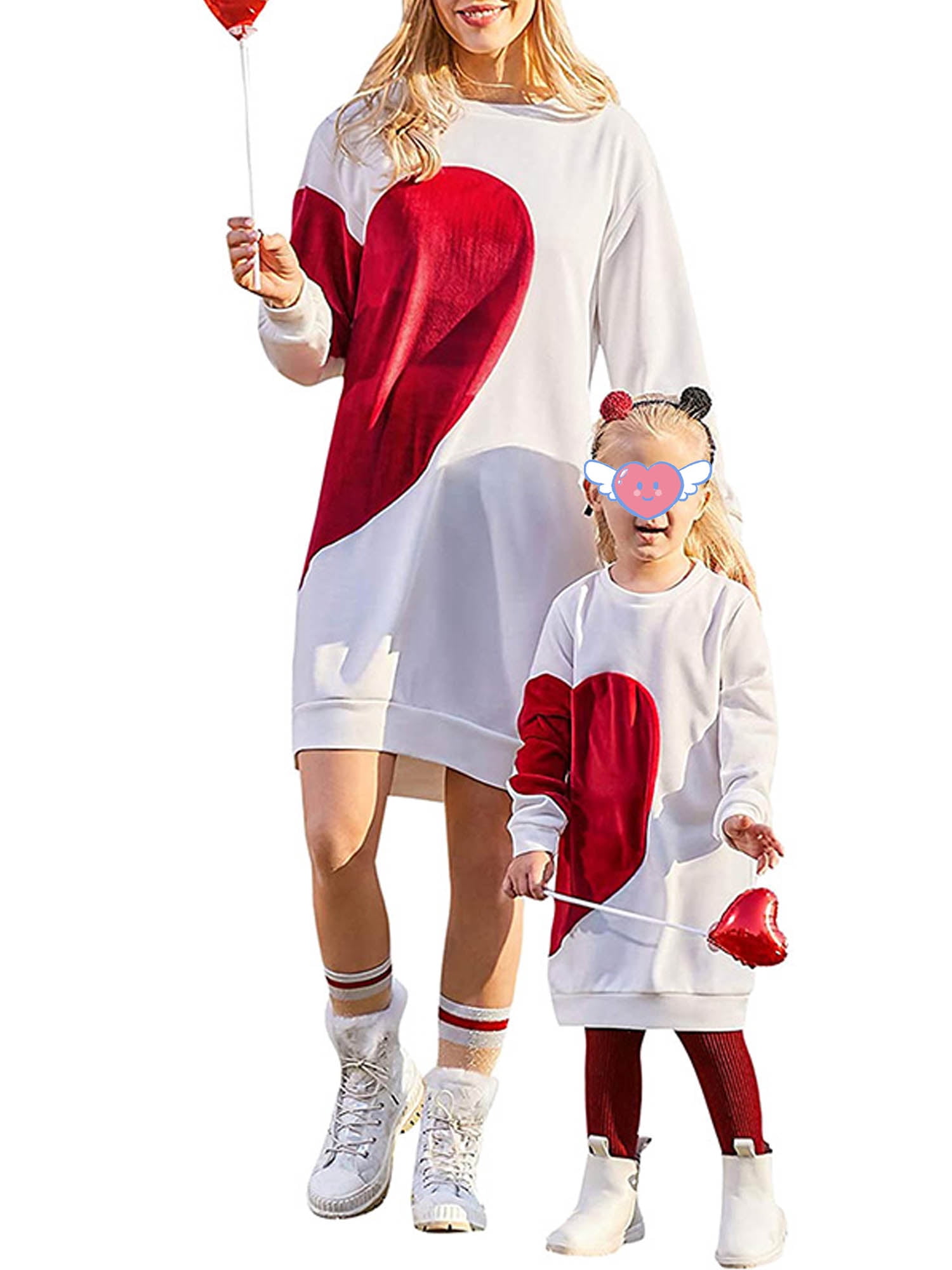 Family matching outfits for valentine's day hot sale
