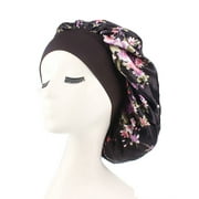 YANDIDI Cathery New Elegant Women Silk Night Sleep Cap Hair Bonnet Hat Head Cover Satin Wide Adjust Elastic Band