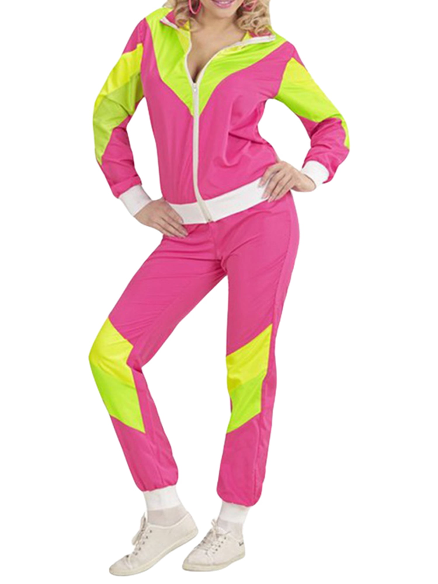 Cathery Women Men 80s/90s Tracksuit Outfits Color Block, 55% OFF